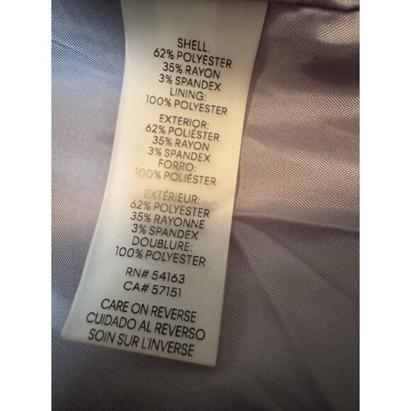 Calvin Klein Suit Jacket Blazer 16 Gray 2 Button Classic Stretch NEW - Picture 12 of 15